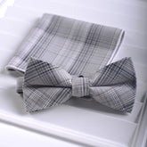 Solid Color Matte Bow Tie Men's Dress Suit Square Scarf Combination